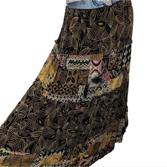 Vintage Softwear by Mark Singer abstract boho print skirt - Picture 5 of 9